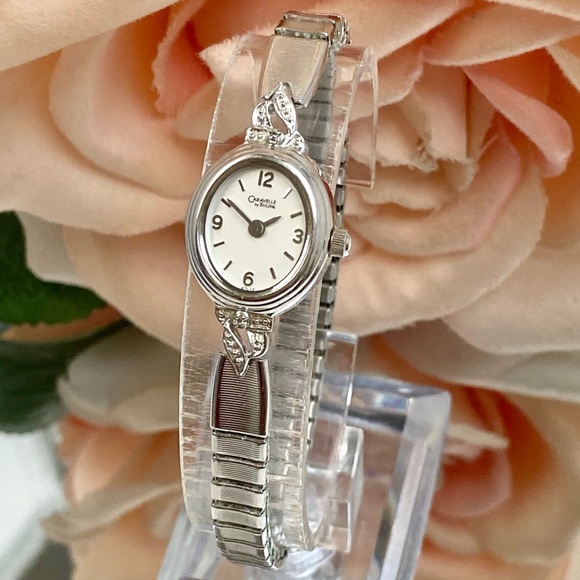 2004 Caravelle by Bulova Diamond Accented Dainty Watch with Stretch Band - Picture 3 of 13